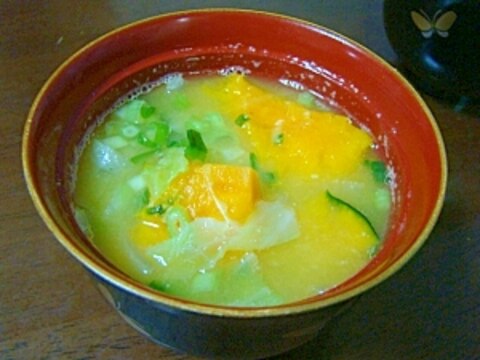 ごろりん南瓜のお味噌汁